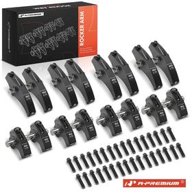 Pce261.1244.02 A-premium 16x Aluminum Black Shaft Roller Rocker Arm For Ford Bbf 460 1.73 Ratio