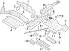 5r3z76102b55aa Ar3z76102b55b Ford Brand New Genuine Oem Rocker Panel Reinforcement