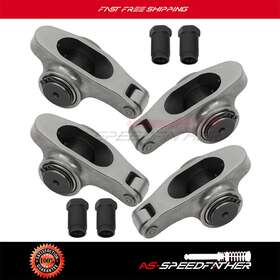 Asf163ed654r17 As-speedfather For Big Block Chevy 396 Bbc 1.7 Ratio 7/16 Inch Stainless Steel Roller Rocker Arm