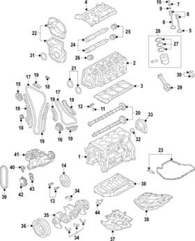 Audi 06e-109-417-al Genuine Engine Rocker Arm