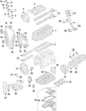 07k-109-423-a Audi Genuine Engine Camshaft Follower