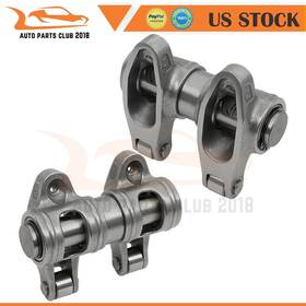 Autopartsclub2018 Ap163acb65217cb Stainless Steel Shaft Mount Roller Rocker Arm Set Fits Chevy Sbc 350 1.6 Ratio