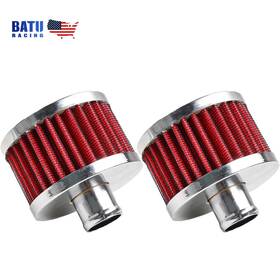 Ofi064-red Batu X2-us 2pcs Red 1 Inch Push In Vent Filter For Valve Cover Extra Flow Breather