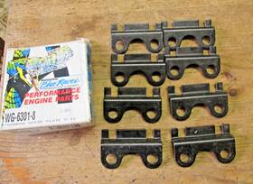 Wg-6301-8 Blue Racer 8 Nos Chevy Small Block Pushrod Guide Plates 5/16 Inch Raised Brand Wg-8