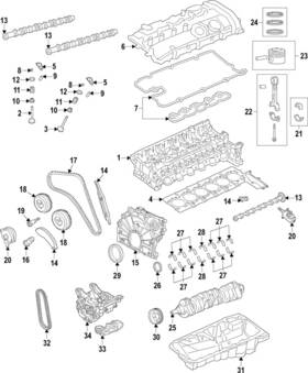 11-33-7-640-536 Bmw Genuine Rocker Arms