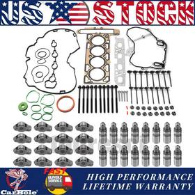 Hs54874 Carbole Head Gasket With Bolt And 16pcs Rocker Arm Valve Lifter Kit For Chevy Gmc Buick 2.4l