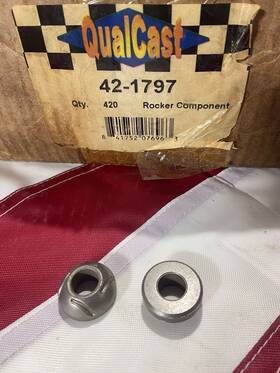 42-1797 Chevrolet 421797 Qualcast Rocker Arm Grooved Ball Chevy Big Block 7/16 Inch 16ea
