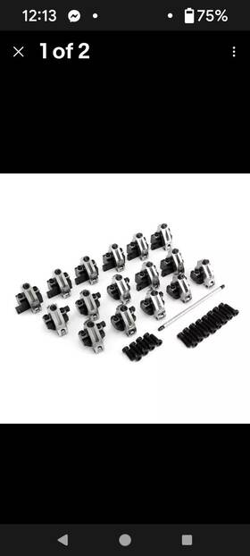Pce261.1060.01 Chevrolet Chevy Bbc 454 Shaft Mount 1.7 Aluminum Race Rocker Arm Set With Hardware