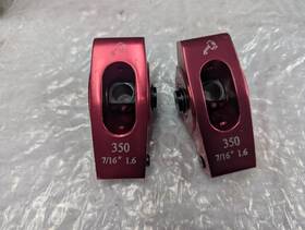 Wrf10 Chevrolet Chevy Roller Rocker Arm 1.6 Ratio 7/16 Inch Stud Aluminum Sbc