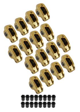 11755-16 Comp Cams Rocker Arms Ultra Gold Stud Mount Aluminum 1.6 Ratio 7/16 Inch