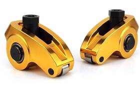 Co19048-16 Comp Cams Rocker Arms Ultra Gold 3/8 Inch Stud Mount Full Roller Aluminum 1.7 Ratio Ford