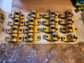Crane Cams 13750-1 Nos Gold Rocker Arm Big Block Chevy 1.70 7/16 Inch With Nuts 16 Pcs