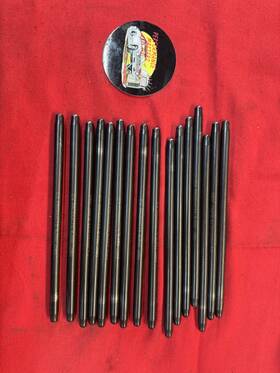7738-16 Cv Racing Pushrods 3/8 8.550 .080 With 210 Radius Set Of 16