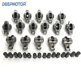 Dm-ss3501538sa Deepmotor Deep For Sbc 350 1.50 Ratio 3/8 Inch Self-aligning Stainless Steel Roller Rocker Arm Set
