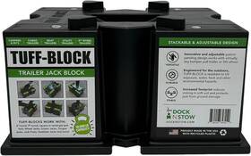 Dock N Stow 850016653598 Tuff-block By Trailer Jack Blocks For Rv Camper 1 Single Black