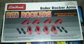 7723 Edelbrock Rare - Roller Rocker Arms Red Rockers Sbc Collectors Item