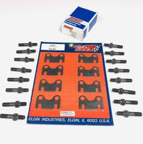 4808-8 Elgin 5/16 Flat Guide Plates And 3/8 Inch Rocker Arm Studs Chevy Sb 400 383 350 327 305 283