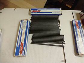 Pr877 Elgin Lot Of 28 Pushrods Moly 7.900 Length 5/16 100 Long Small Block Chevy