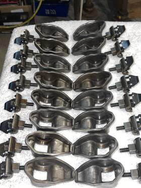 D0az-6564-a Fomoco Ford Mercury Lincoln Full Set 16 Rocker Arms Oil Deflectors Bolts 351c Thru 429 460 Engine Oem