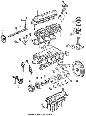 3c3z-6500-aa Ford Genuine Valve Lifters