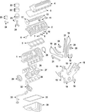 3l3z-6500-ba Ford Genuine Valve Lifters
