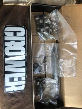 72838 Ford Crower Stud Mount 1.8 Windsor Aluminum Rockers Only 8 Missing Items