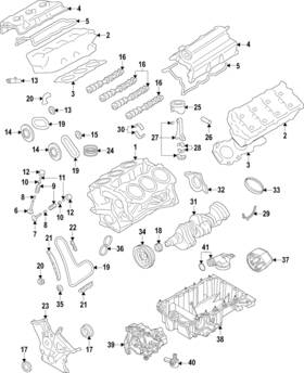 At4z-6500-cfa Ford Genuine Engine Camshaft Follower