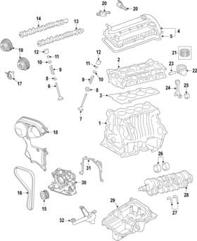 Bm5z-6500-dafa Ford Genuine Engine Camshaft Follower