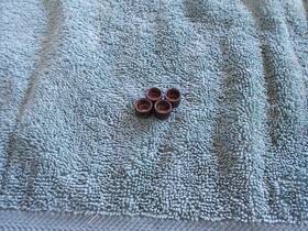 C9oz-6550-c-1 Ford 4 Used Oem C9oz-6550-c Exhaust Valve Stem Lash Caps 302 351w V8