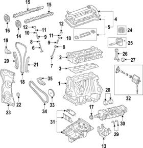 Cp9z-6500-cdb Ford Genuine Engine Camshaft Follower