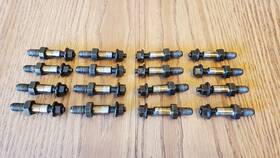 12569721 General Motors Gm 8.1 496 Rocker Arm Pivot Studs Nuts Set 16 Chevrolet