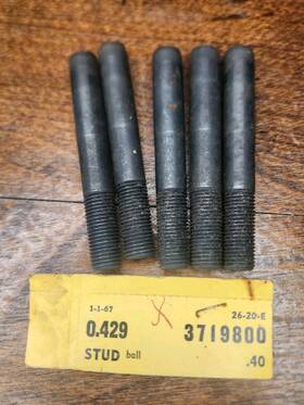 3719800 Gm 5 Nos Rocker Arm Studs 1955-1957 Corvette V8 1955-1956 Chevy