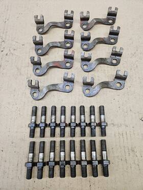 Gm 396 402 427 454 3/8 7/16 Factory Bbc Inch Rocker Arm Studs And Pushrod Guide Plates