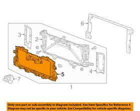 23267374 Gm Oem 14-19 Sierra 1500 Front Panels Panels-air Baffle