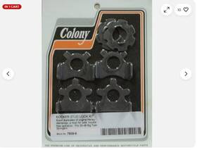 7609-6 Harley-davidson Colony Rocker Stud Lock Kit Fits 1930-48 Big Twin Springers