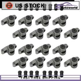 Hda836729se41f208 Hdautoworld Stainless Steel Roller Rocker Arms For Small Block Chevy Sbc 350 7/16 Inch 1.5 Ratio