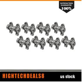 High836731g01 Hightechdeals8 1.6 Ratio 3/8 Inch Stainless Steel Roller Rocker Arms For Chevy Sbc 350 High Quality