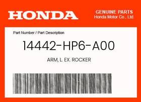 14442-hp6-a00 Honda Genuine Arm L. Ex. Rocker -