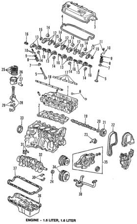 14622-pm3-010 Honda Genuine Intake Rocker Arm