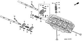 14631-p8f-a00 Honda Genuine Intake Rocker Shaft