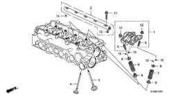 14631-pwc-010 Honda Rocker Arm Shaft For 2007-2016 Fit Motor