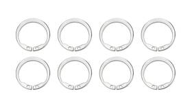 Rng-26210-8 Jesel Retaining Rings 8-pack For 9/16 In Shaft - Steel Axle Assembly Retainers