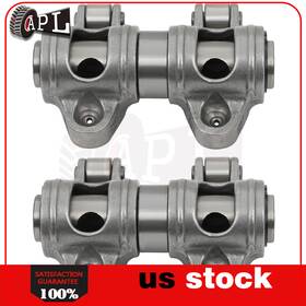 Ap16334le652er Leader For Chevy Sbc 350 Stainless Steel Shaft Mount Roller Rocker Arms 1.6 Ratio 3/8 Inch
