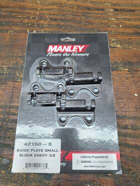 42150-8 Manley 42150 Raised Pushrod Guide Plates 3/8 Small Block Chevy
