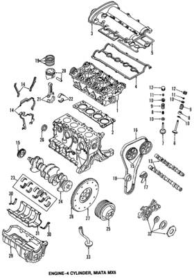 Bp2y-12-183 Mazda Genuine Valve Lifters