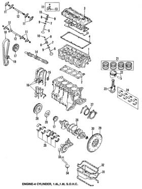 Mazda Jfy1-12-100 Genuine Valve Lifters