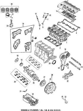 Kl01-12-101b Mazda Genuine Valve Lifters