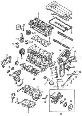 Z501-12-183a Mazda Genuine Valve Lifters