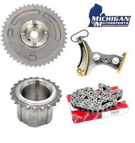 E5300 Michigan Motorsports E6500 F5100 F6300 Single Bolt Iwis Timing Chain Set For Ls 5.3 6.0 6.2 58x Ls3 L99 Ls4 Ls9 Lsa Lq4