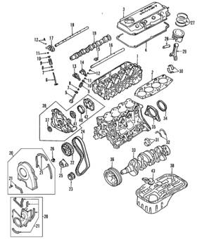 1025a312 Mitsubishi Genuine Exhaust Rocker Arms
